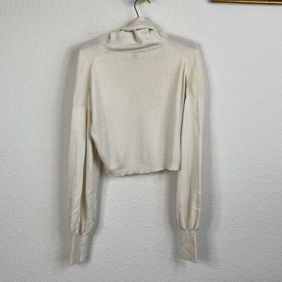 Wilfred Rebecca Cropped Turtleneck Sweater Pouf Sleeve Cropped - Picture 8 of 10